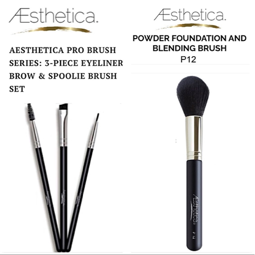 NEW AESTHETICA PRO MAKEUP BRUSHES BLENDING LINER +